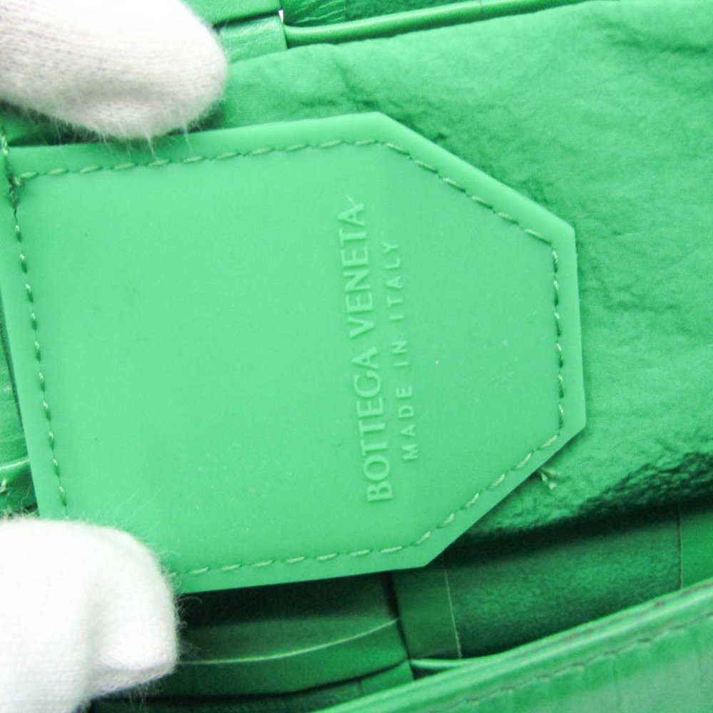 BOTTEGA VENETA Green Leather Shoulder Bag - Picture 13 of 16